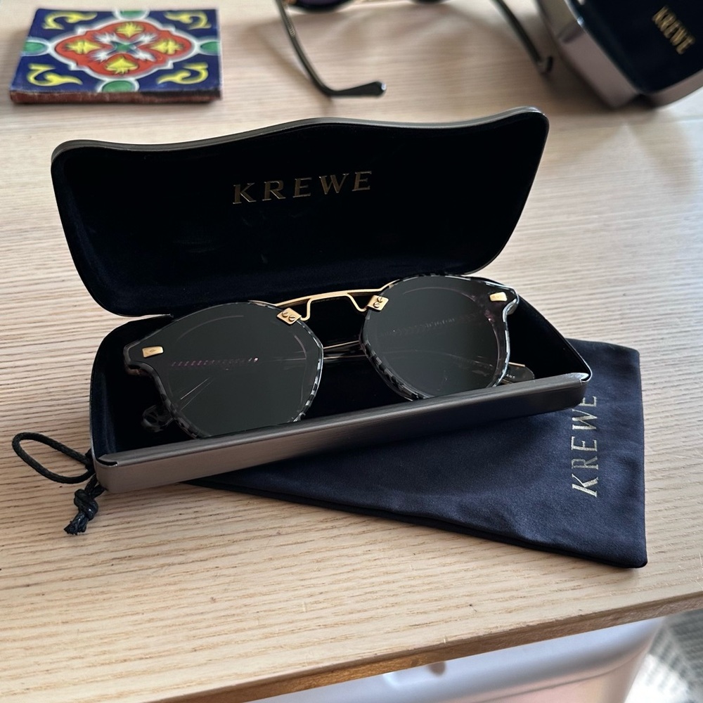 Krewe Palermo + Petal 24k STL Nylon sunglasses